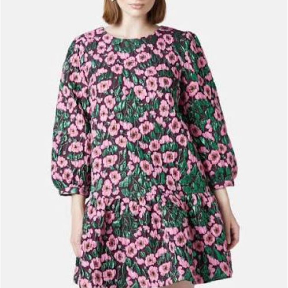 Gorman Pink and Green Floral Long Sleeve Dress